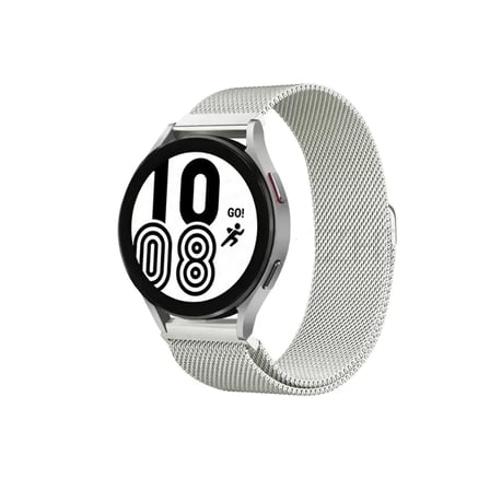 Samsung Galaxy Watch 4 Metal Mıknatıslı Kordon - Gümüş