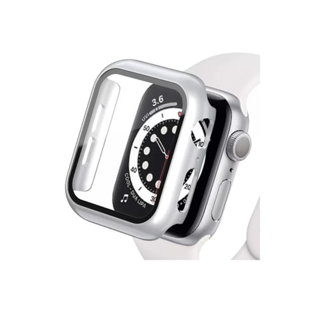 Watch Ultra 49mm Camlı Kasa Ekran Koruyucu - Gümüş