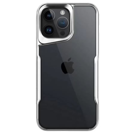 İphone 15 Pro Max Kılıf Boyi Silikon Kapak - Gümüş