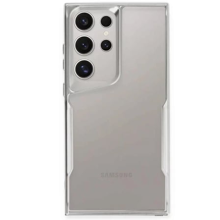 Samsung Uyumlu Galaxy S24 Ultra Kılıf Boyi Silikon Kapak - Gümüş