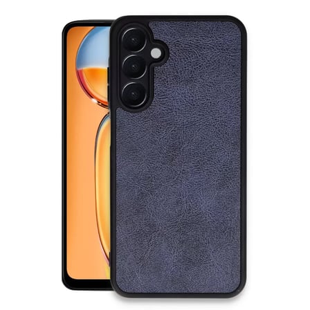 Samsung Uyumlu Galaxy A15 4g Kılıf Aras Deri Kapak - Lacivert