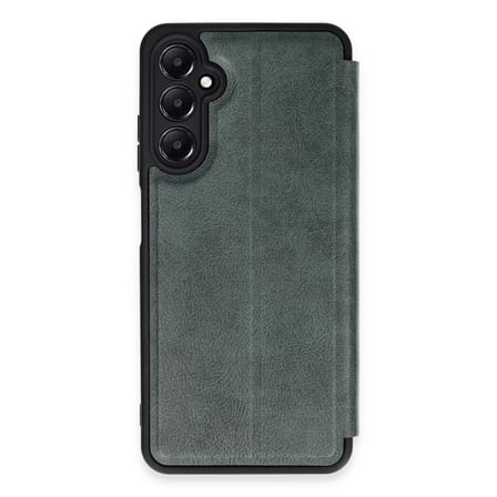 Samsung Uyumlu Galaxy A15 4g Kılıf Flip Cover - Koyu Yeşil
