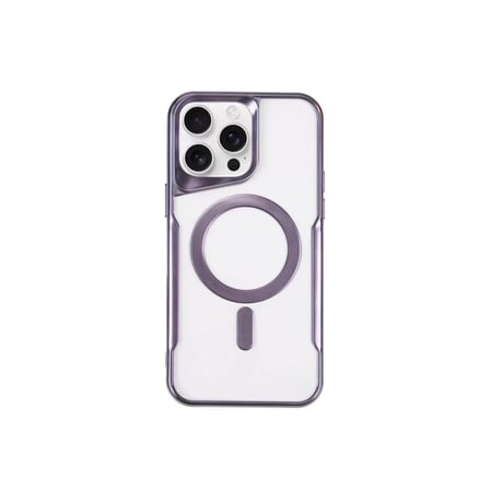 İphone 14 Pro Kılıf Boyi Magsafe Silikon Kapak - Derin Mor