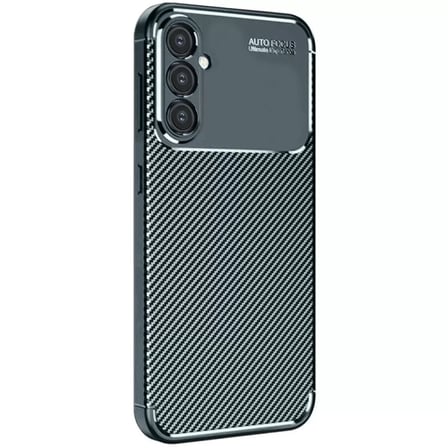 Samsung Uyumlu Galaxy S24 Fe Kılıf Auto Focus Karbon Kapak - Koyu Yeşil