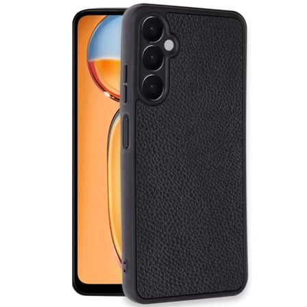Samsung Uyumlu Galaxy S24 Fe Kılıf Aras Deri Kapak - Siyah