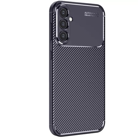 Samsung Galaxy S25 Kılıf Auto Focus Karbon Kapak - Lacivert