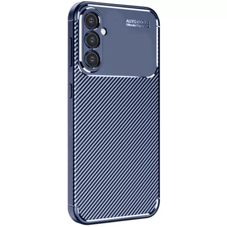 Samsung Galaxy S25 Plus Kılıf Auto Focus Karbon Kapak - Lacivert