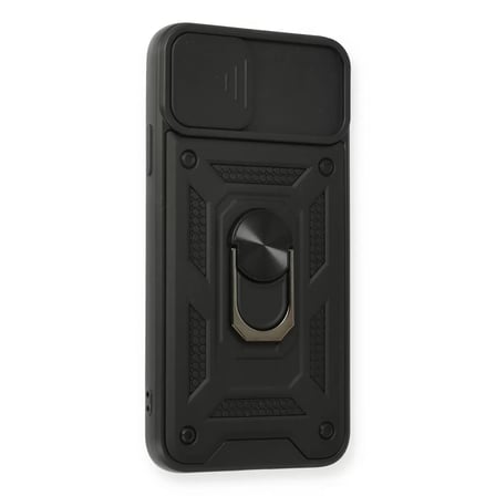 İphone 11 Pro Kılıf Pars Lens Yüzüklü Silikon - Siyah