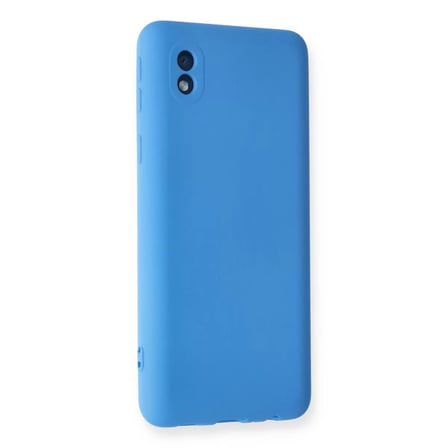 Samsung Galaxy A01 Core Kılıf Nano İçi Kadife Silikon - Mavi