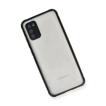 Samsung Galaxy A02s Kılıf Miami Şeffaf Silikon - Siyah