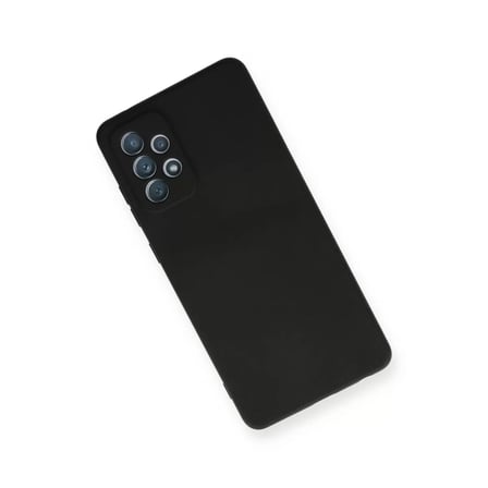 Samsung Galaxy A72 Kılıf Nano İçi Kadife Silikon - Siyah