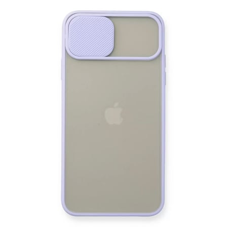 İphone 11 Pro Max Kılıf Palm Buzlu Kamera Sürgülü Silikon - Lila