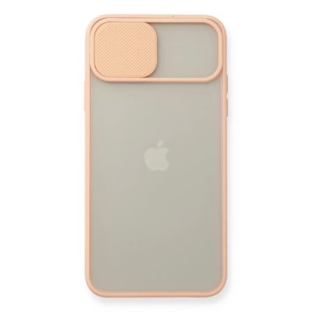 İphone 11 Pro Max Kılıf Palm Buzlu Kamera Sürgülü Silikon - Pembe
