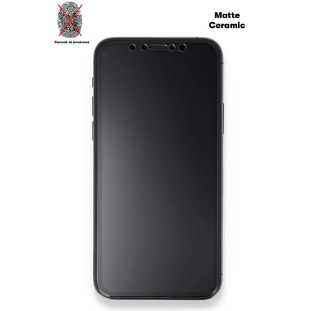 İphone 6 Plus Mat Seramik Nano Ekran Koruyucu - Siyah