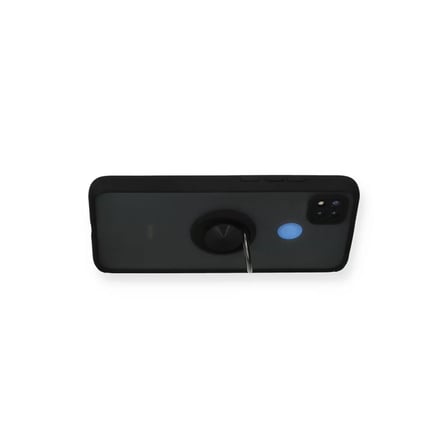 Xiaomi Redmi 9c Kılıf Montreal Yüzüklü Silikon Kapak - Siyah