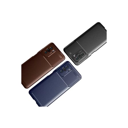 Xiaomi Uyumlu Poco F3 Kılıf Auto Focus Karbon Kapak - Siyah
