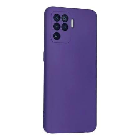 Oppo Reno 5 Lite Kılıf Nano İçi Kadife Silikon - Mor
