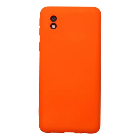 Samsung Galaxy A01 Core Kılıf Nano İçi Kadife Silikon - Turuncu