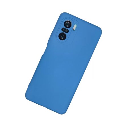 Xiaomi Poco F3 Kılıf Nano İçi Kadife Silikon - Mavi