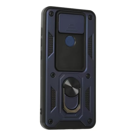 Xiaomi Redmi Note 9 Kılıf Pars Lens Yüzüklü Silikon - Lacivert