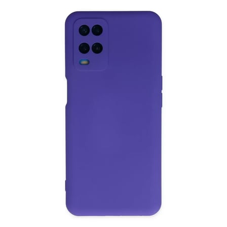Oppo A54 4g Kılıf Nano İçi Kadife Silikon - Mor