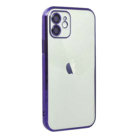 İphone 12 Kılıf Razer Lensli Silikon - Mor