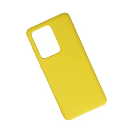 Samsung Galaxy S20 Ultra Kılıf Nano İçi Kadife Silikon - Sarı