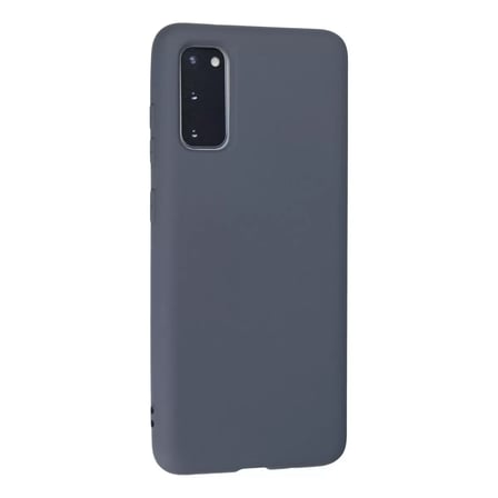 Samsung Galaxy S20 Kılıf Nano İçi Kadife Silikon - Gri