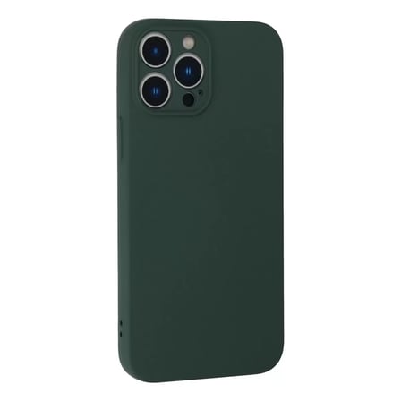 İphone 13 Pro Kılıf Nano İçi Kadife Silikon - Koyu Yeşil