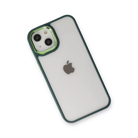 İphone 14 Plus Kılıf Dora Kapak - Haki Yeşil