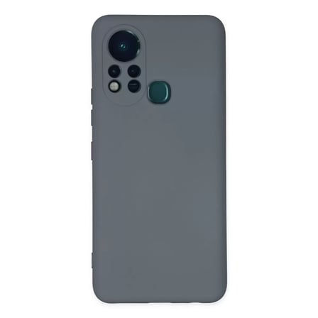 İnfinix Hot 11s Kılıf Nano İçi Kadife Silikon - Gri