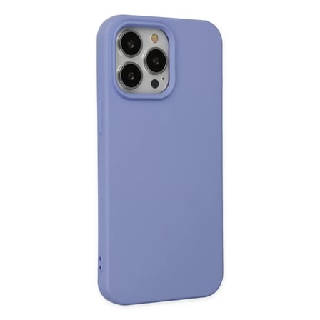 İphone 14 Pro Max Kılıf Nano İçi Kadife Silikon - Lila