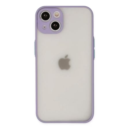 İphone 14 Kılıf Montreal Silikon Kapak - Mor