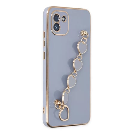 Samsung Uyumlu Galaxy A03 Kılıf Esila Silikon - Gri