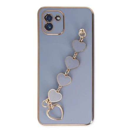 Samsung Uyumlu Galaxy A03 Kılıf Esila Silikon - Gri
