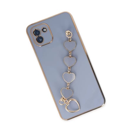 Samsung Uyumlu Galaxy A03 Kılıf Esila Silikon - Gri
