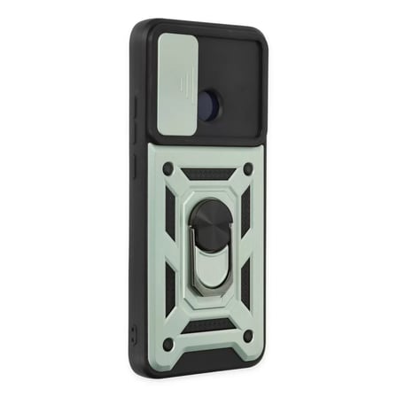 Xiaomi Redmi 10c Kılıf Pars Lens Yüzüklü Silikon - Yeşil