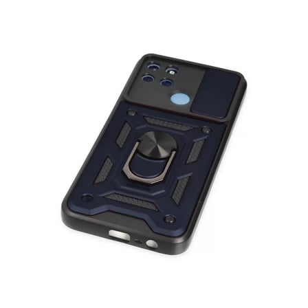Realme C25y Kılıf Pars Lens Yüzüklü Silikon - Lacivert
