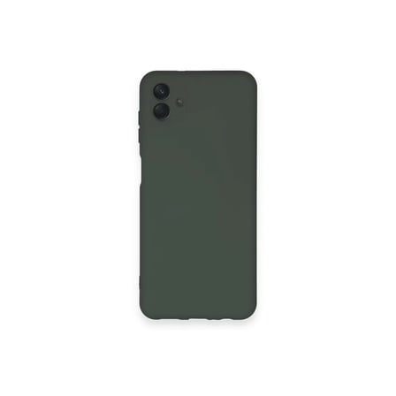Samsung Galaxy A04 Kılıf Nano İçi Kadife Silikon - Koyu Yeşil