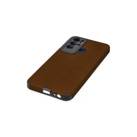 Tecno Pova Neo Kılıf Loop Deri Silikon - Kahverengi