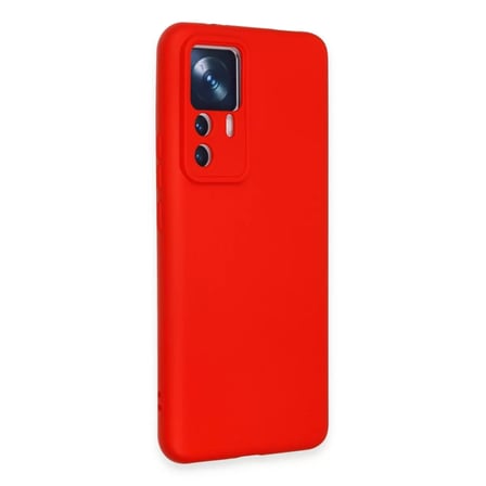 Xiaomi Mi 12t Pro Kılıf Nano İçi Kadife Silikon - Kırmızı