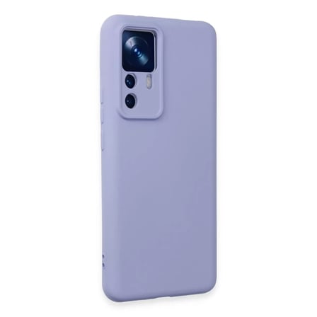 Xiaomi Mi 12t Pro Kılıf Nano İçi Kadife Silikon - Lila