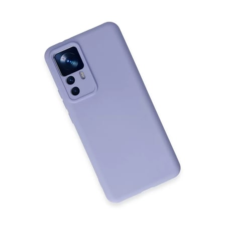 Xiaomi Mi 12t Pro Kılıf Nano İçi Kadife Silikon - Lila