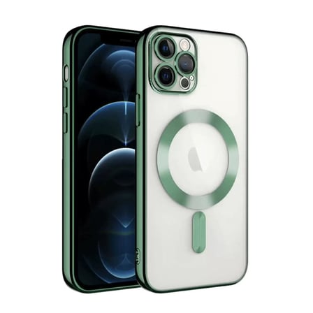 İphone 13 Pro Kılıf Kross Magneticsafe Kapak - Koyu Yeşil
