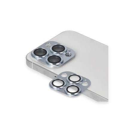 İphone 13 Pro Max Pers Alüminyum Kamera Lens - Sierra Blue