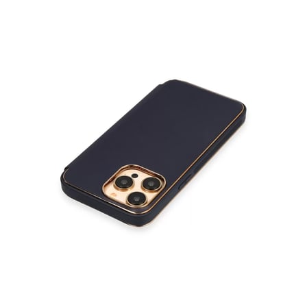 İphone 13 Pro Kılıf Dolpin Kapaklı - Lacivert
