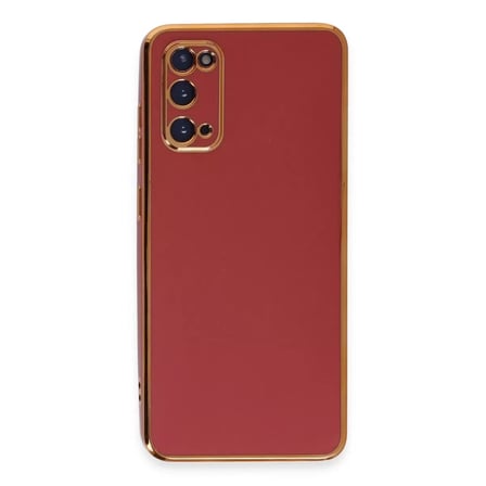 Samsung Galaxy S20 Kılıf Volet Silikon - Kırmızı