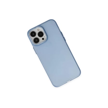 İphone 14 Pro Max Kılıf Modos Metal Kapak - Mavi