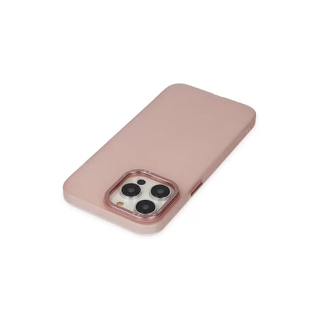 İphone 13 Pro Max Kılıf Modos Metal Kapak - Pembe