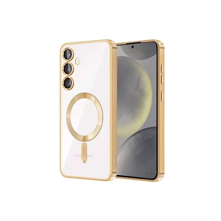 Samsung Galaxy S23 Kılıf Kross Magneticsafe Kapak - Gold